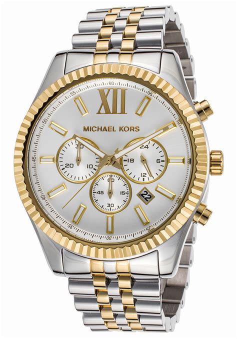 michael kors oversized lexington two tone watch|Michael Kors lexington watch mk8344.